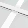 Fehér esg üveg és alumínium tolóajtó 102,5x205 cm