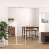 Fehér esg üveg és alumínium tolóajtó 102,5x205 cm