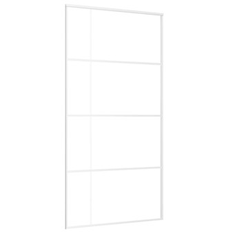Fehér esg üveg és alumínium tolóajtó 102,5x205 cm