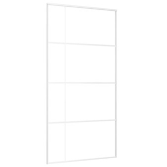 Fehér matt esg üveg és alumínium tolóajtó 102,5x205 cm