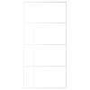 Fehér matt esg üveg és alumínium tolóajtó 102,5x205 cm