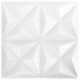 12 darab origamifehér 3d fali panel 50 x 50 cm 3 m² 12 darab origamifehér 3d fali panel 50 x 50 cm 3 m²
