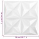 12 darab origamifehér 3d fali panel 50 x 50 cm 3 m² 12 darab origamifehér 3d fali panel 50 x 50 cm 3 m²
