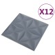12 darab origami szürke 3d fali panel 50 x 50 cm 3 m² 12 darab origami szürke 3d fali panel 50 x 50 cm 3 m²