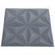 12 darab origami szürke 3d fali panel 50 x 50 cm 3 m² 12 darab origami szürke 3d fali panel 50 x 50 cm 3 m²