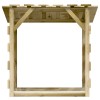 2 db impregnált fenyőfa pergola tetővel 100 x 90 x 100 cm