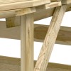 2 db impregnált fenyőfa pergola tetővel 100 x 90 x 100 cm