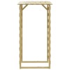 3 db impregnált fenyőfa pergola tetővel 100 x 90 x 200 cm