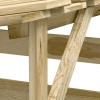 3 db impregnált fenyőfa pergola tetővel 100 x 90 x 200 cm