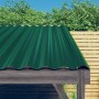 12 db zöld horganyzott acél tetőpanel 60 x 36 cm