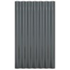 12 db antracitszürke horganyzott acél tetőpanel 60x36 cm