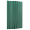 36 db zöld horganyzott acél tetőpanel 60x36 cm