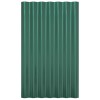 36 db zöld horganyzott acél tetőpanel 60x36 cm