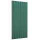 12 db zöld porszórt acél tetőpanel 80x36 cm