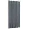 36 db antracitszürke horganyzott acél tetőpanel 80x36 cm