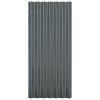 36 db antracitszürke horganyzott acél tetőpanel 80x36 cm