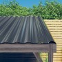 36 db antracitszürke horganyzott acél tetőpanel 80x36 cm