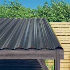 12 db antracitszürke horganyzott acél tetőpanel 100 x 36 cm