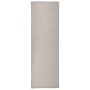 Világosszürke lapos szövésű kültéri szőnyeg 80 x 250 cm
