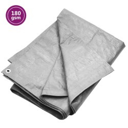 Szürke hdpe takaróponyva 180 g/m² 3 x 6 m