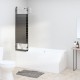 3 paneles fekete esg összecsukható zuhanyparaván 130 x 130 cm 3 paneles fekete esg összecsukható zuhanyparaván 130 x 130 cm