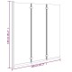 3 paneles fekete esg összecsukható zuhanyparaván 130 x 130 cm 3 paneles fekete esg összecsukható zuhanyparaván 130 x 130 cm