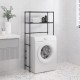 2 szintes fekete vas mosógép feletti tárolóállvány 69x28x143 cm 2 szintes fekete vas mosógép feletti tárolóállvány 69x28x143 cm