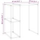 2 szintes szürke mosógép feletti tárolóállvány 87x55x90,5 cm 2 szintes szürke mosógép feletti tárolóállvány 87x55x90,5 cm