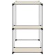 2 szintes krémszínű mosógép feletti tárolóállvány 87x55x90,5 cm 2 szintes krémszínű mosógép feletti tárolóállvány 87x55x90,5 cm