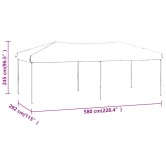 Fekete összecsukható rendezvénysátor 3 x 6 m Fekete összecsukható rendezvénysátor 3 x 6 m