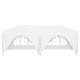 Fehér összecsukható rendezvénysátor oldalfalakkal 3 x 6 m