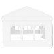 Fehér összecsukható rendezvénysátor oldalfalakkal 3 x 6 m