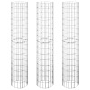 3 db kör alakú horganyzott acél gabion magaságyás ø30 x 150 cm