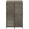 Antracit tömör fenyőfa kerti fészer 102x52x174,5 cm