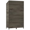 Antracit tömör fenyőfa kerti fészer 102x52x174,5 cm