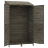 Antracit tömör fenyőfa kerti fészer 102x52x174,5 cm
