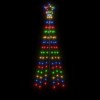 Színes fényű karácsonyfa tüskével 108 led-del 180 cm