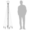Színes fényű karácsonyfa tüskével 108 led-del 180 cm