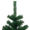 Zöld pvc kivilágított kacskaringós karácsonyfa kaspóval 120 cm
