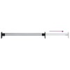4 db ezüst teleszkópos gardróbsín 58-100 cm
