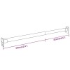4 db ezüst teleszkópos gardróbsín 58-100 cm