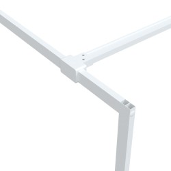 Fehér átlátszó esg üveg zuhanyfal 115 x 195 cm