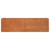 Rozsda színű corten acél kerti magaságyás 160 x 40 x 45 cm