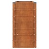 Rozsda színű corten acél kerti magaságyás 160 x 40 x 77 cm