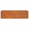 Rozsda színű corten acél kerti magaságyás 160 x 80 x 45 cm