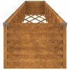Corten acél kerti magaságyás 580 x 50 x 36 cm