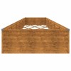 Corten acél kerti magaságyás 579x100x36 cm