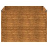 Corten acél kerti magaságyás 100x100x69 cm