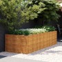 Corten acél kerti magaságyás 290x100x69 cm