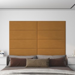 12 db barna bársony fali panel 90 x 30 cm 3,24 m²